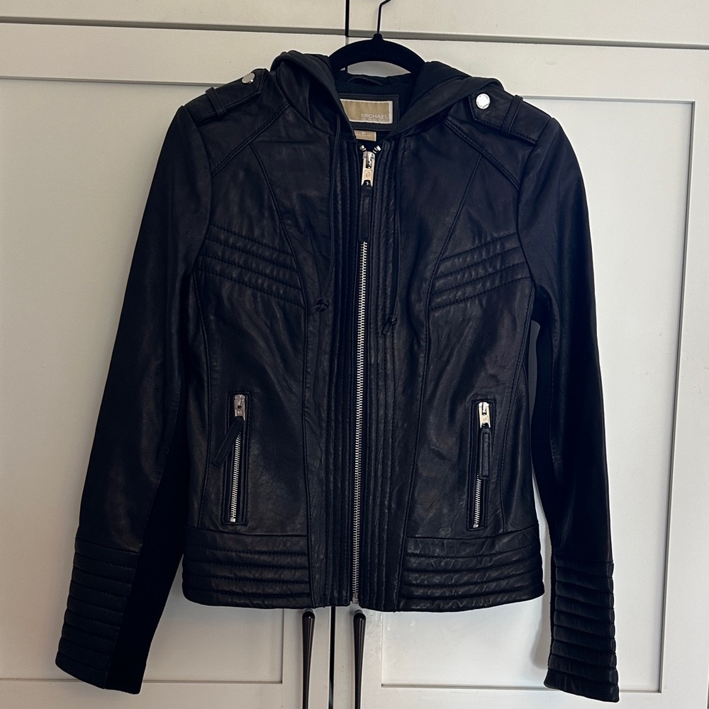 Michael Kors quilted leather jacket